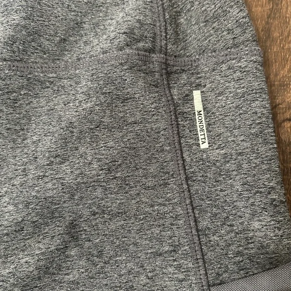 Mondetta Heathered Gray High-Waist Leggings Pockets Mesh Panels Size S - Picture 5 of 6